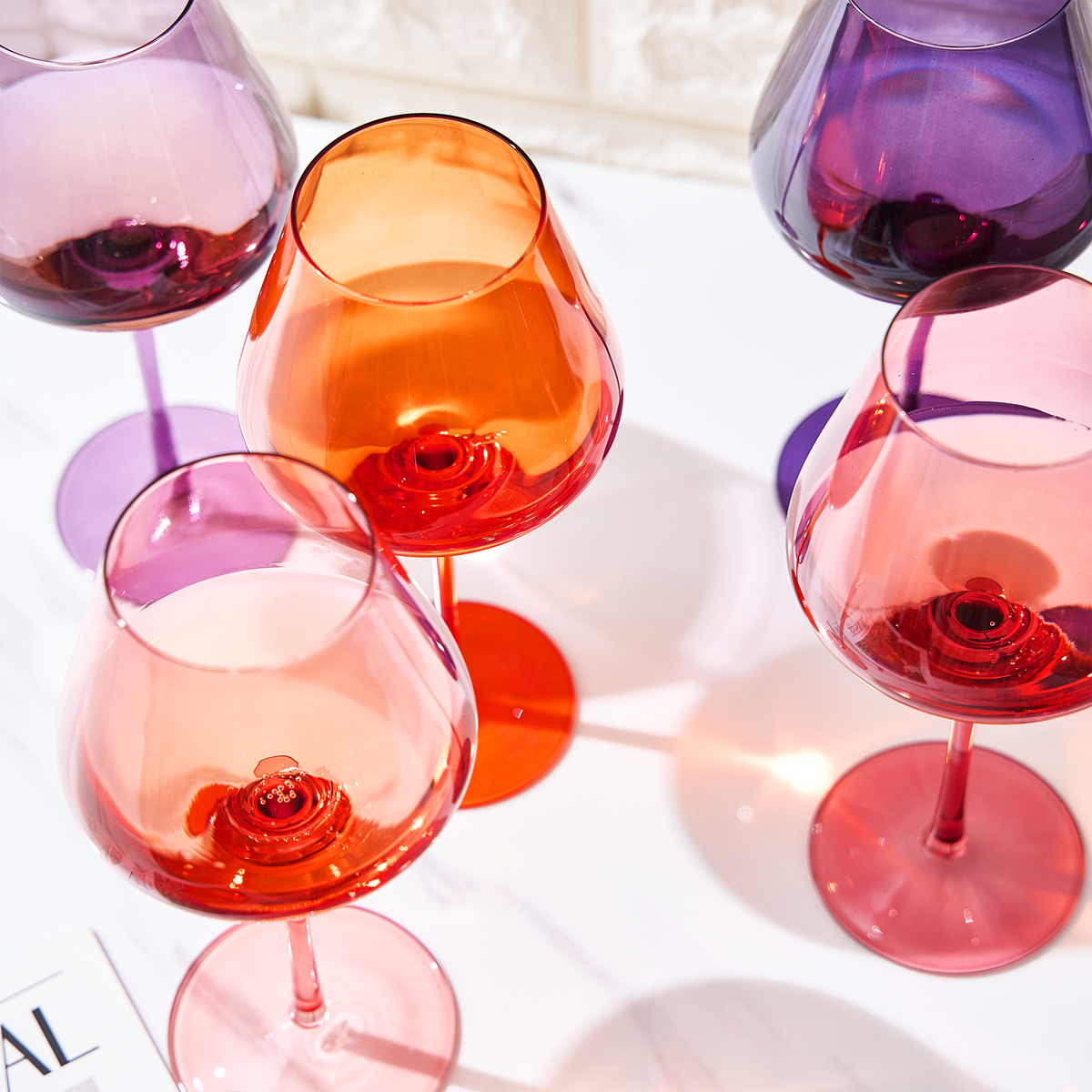 TEEK - Stagioni Stemmed Wine Glassware Set | Summer Sunset HOME DECOR TEEK KS