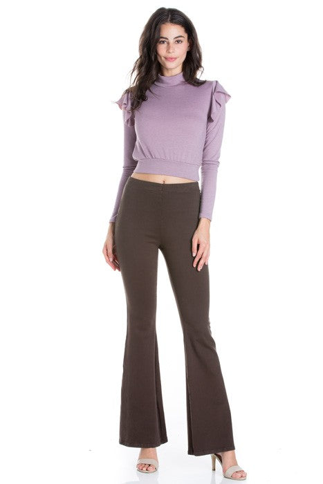 TEEK - Zipper Back Denim Flare TEEK FG