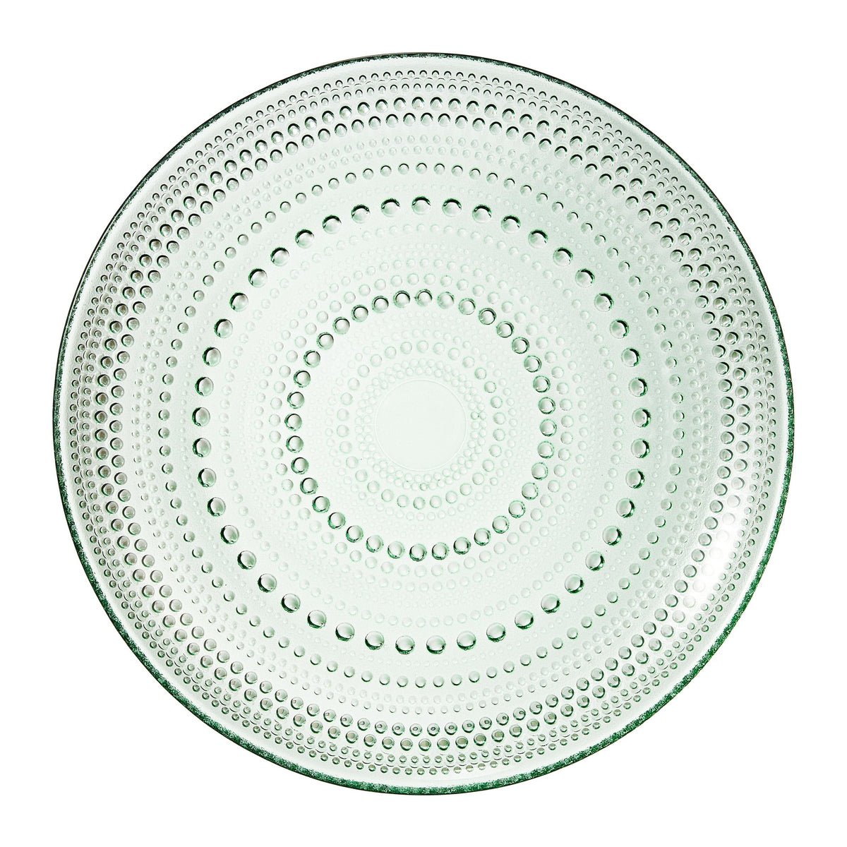 TEEK - Glass Hobnail Dinner or Charger Plates Set | Green HOME DECOR TEEK KS
