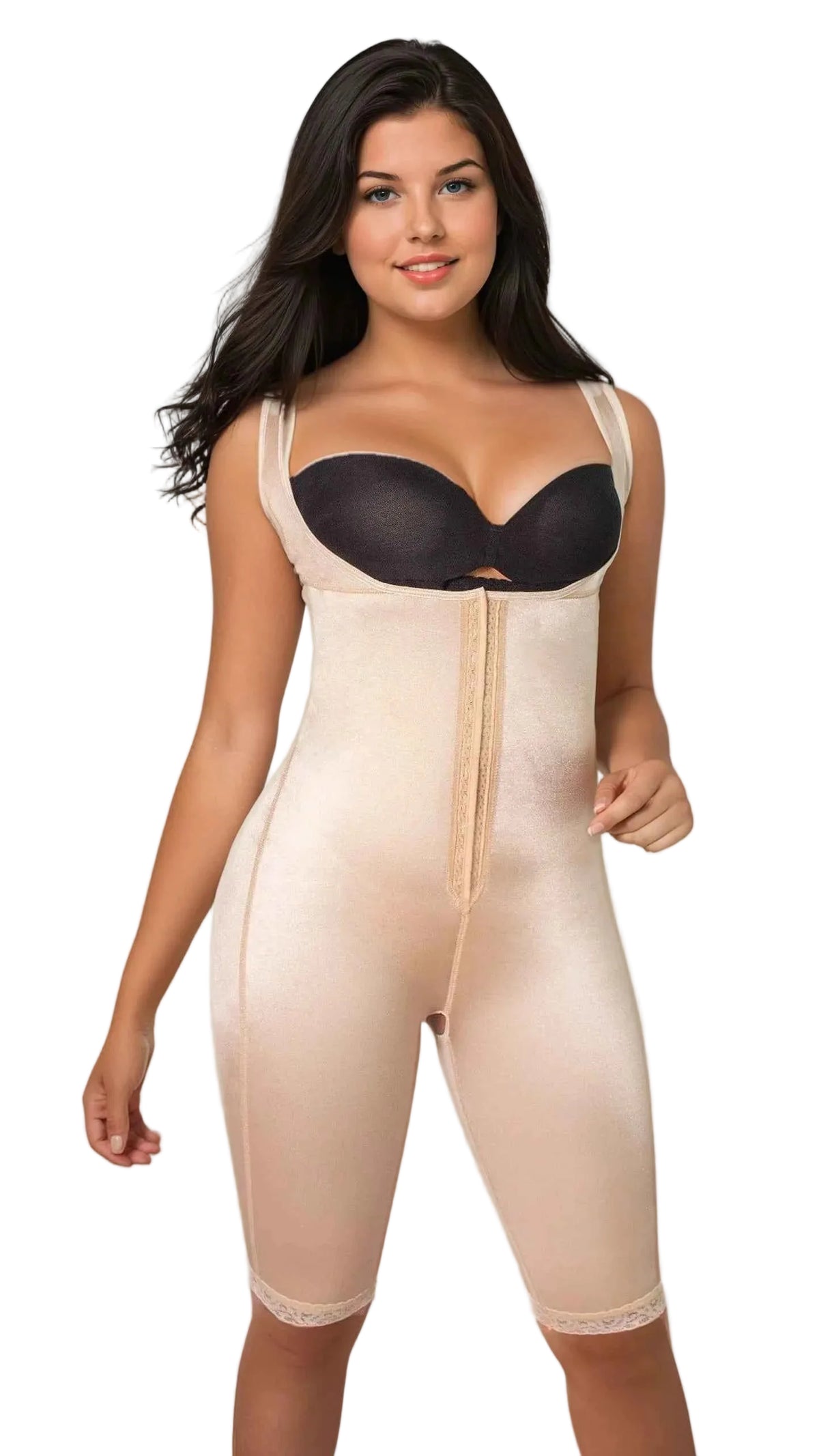 TEEK - Full Body Control Suit w/ Front Closure & Back Support LINGERIE TEEK VS 2XS Nude