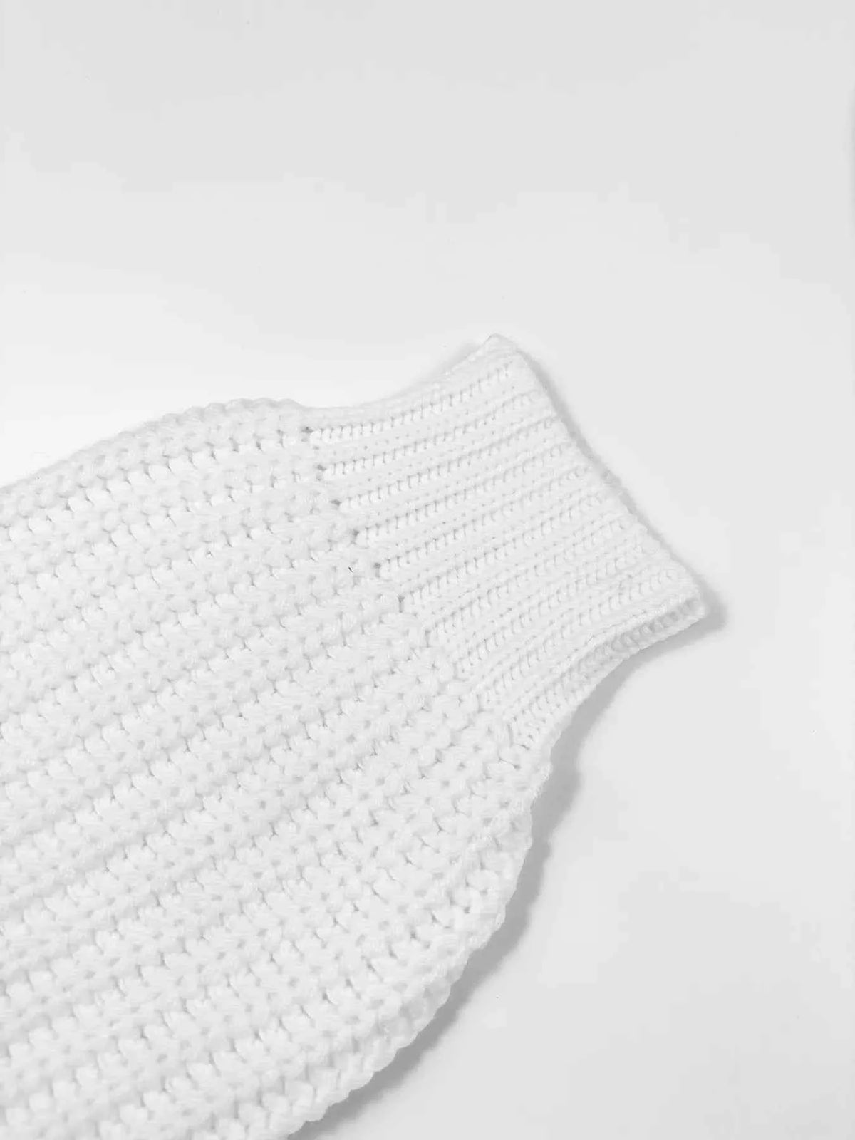 TEEK - Chunky Knit Turtleneck Long Sleeve Sweater SCARF TEEK Trend