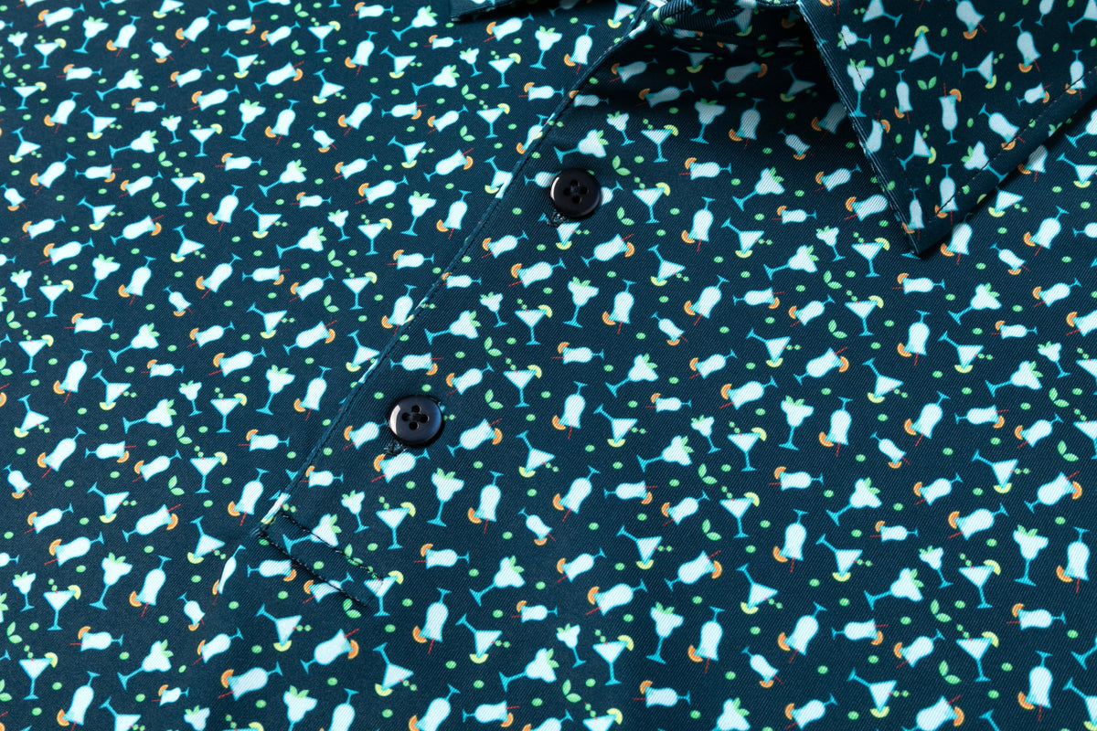 TEEK - Cocktail Hour Mens Polo TOPS TEEK 2P