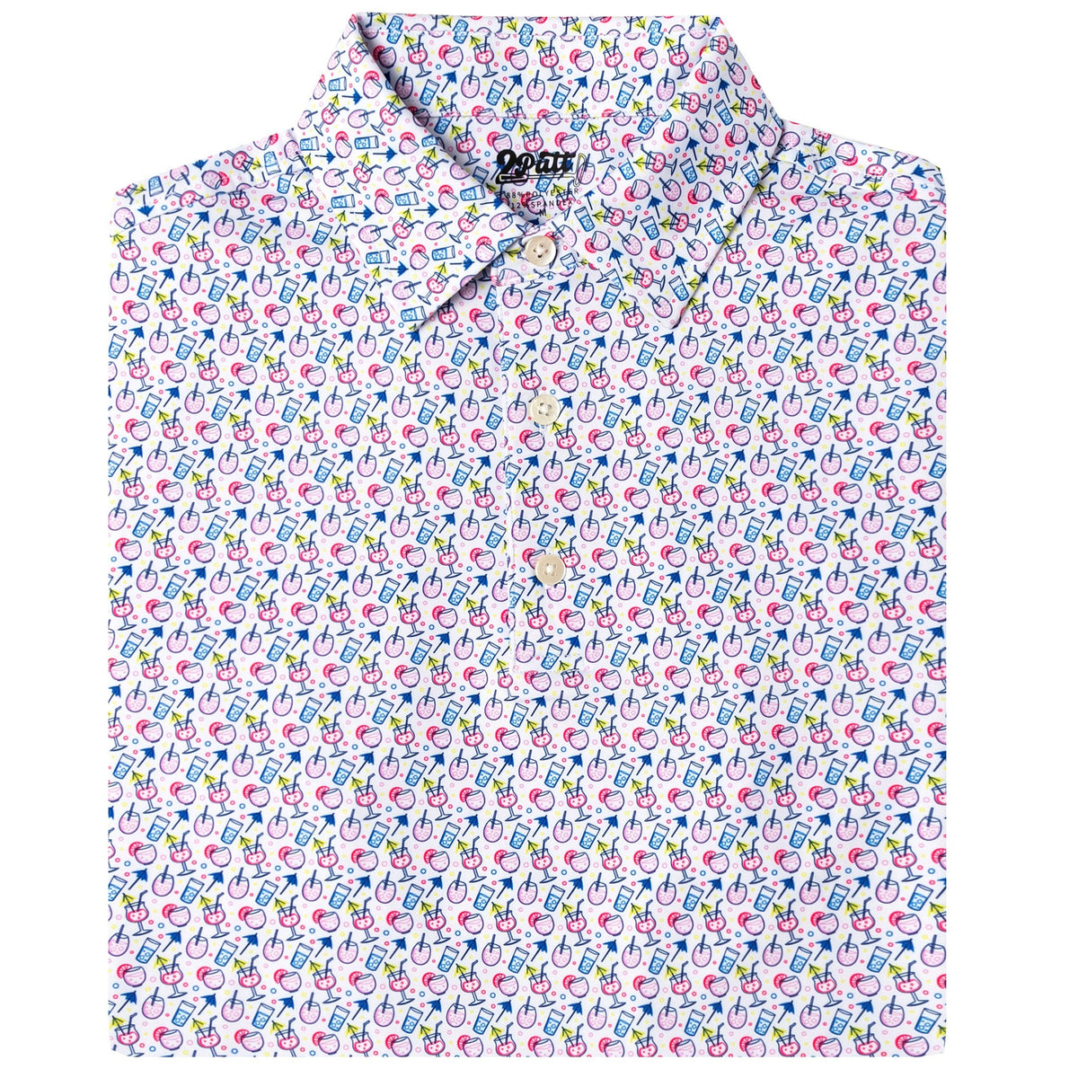 TEEK - It's 5 O'clock Somewhere Mens Polo TOPS TEEK 2P S
