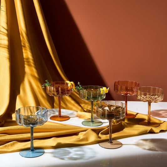 TEEK - Eze Acrylic Champagne Coupe Cocktail Glassware Set HOME DECOR TEEK KS
