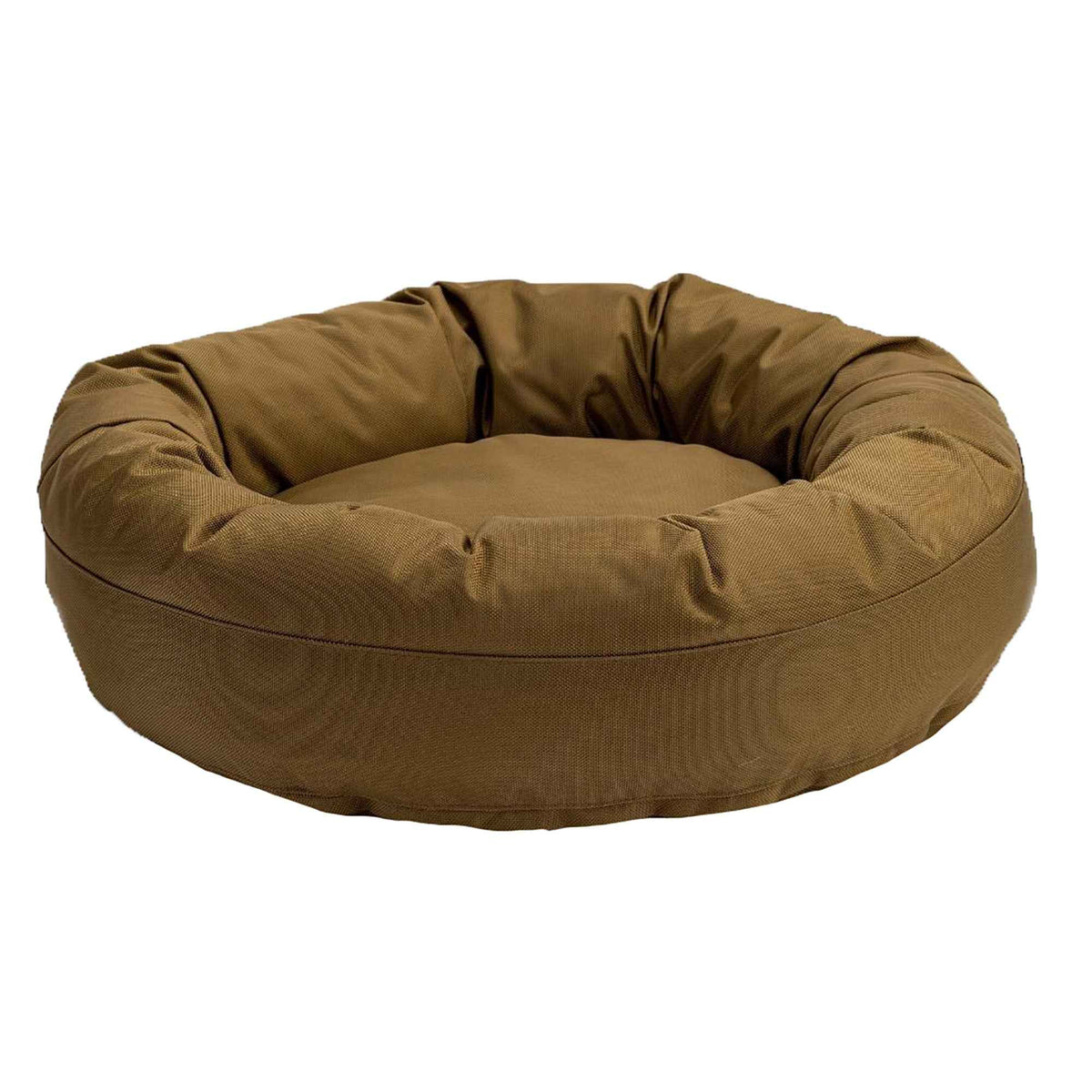 TEEK - Dog Bed - Round Bolstered Armor ™ PET SUPPLIES TEEK AD Small (25" outer diameter 16" inner diameter) Camel