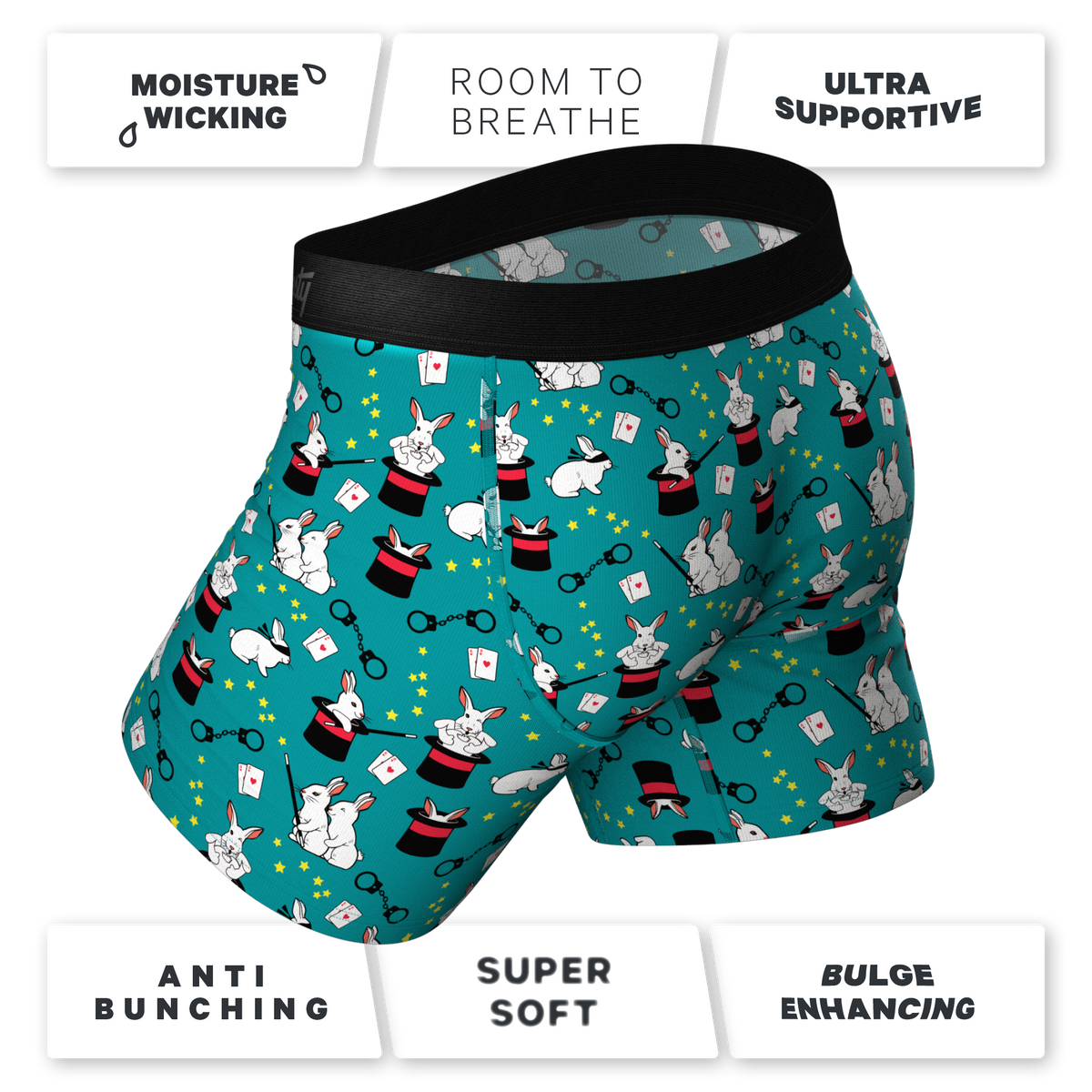 TEEK - The AbracaDoMe | Magic Bunny Ball Hammock® Pouch Underwear With Fly UNDERWEAR TEEK SH