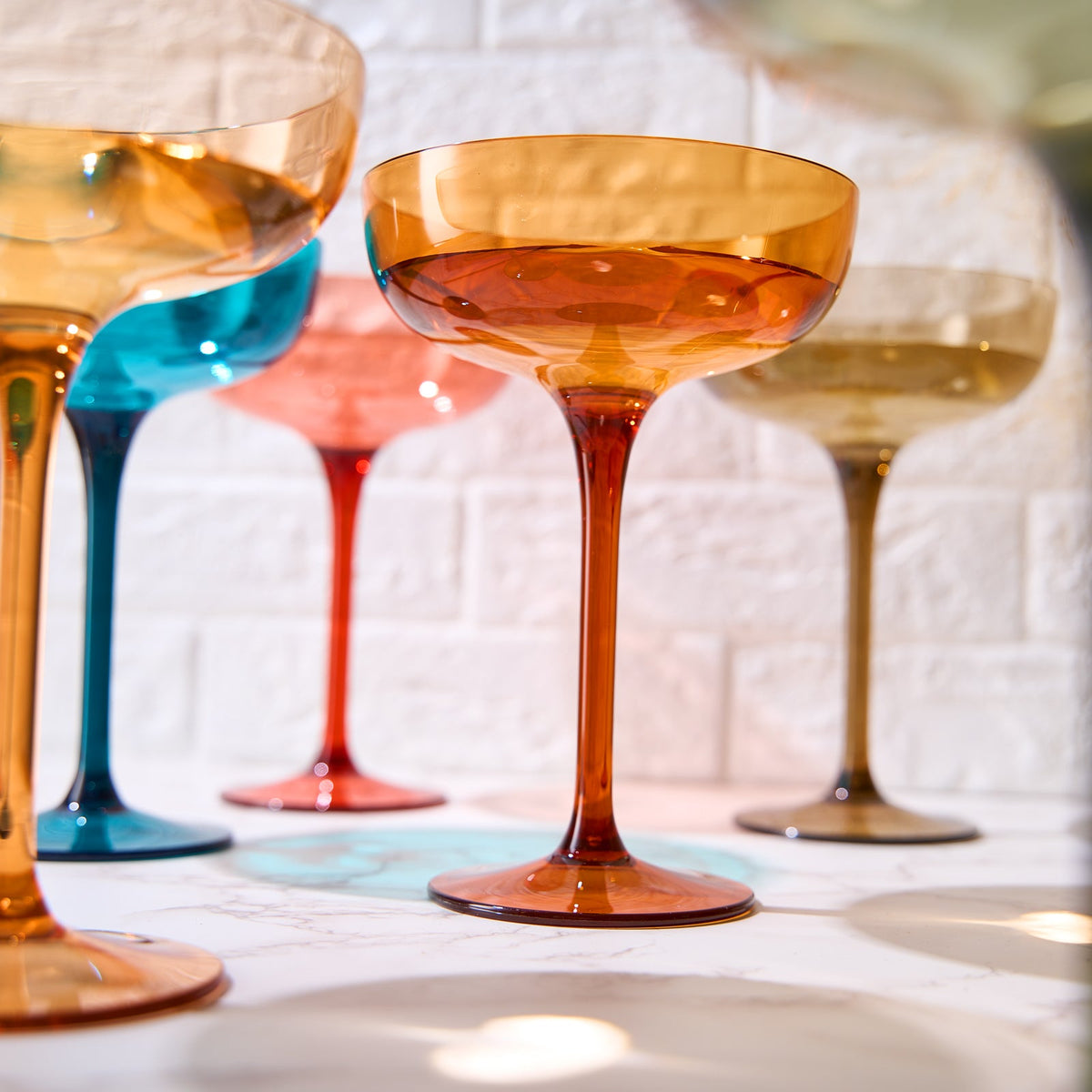 TEEK - Eze Acrylic Champagne Coupe Cocktail Glassware Set HOME DECOR TEEK KS