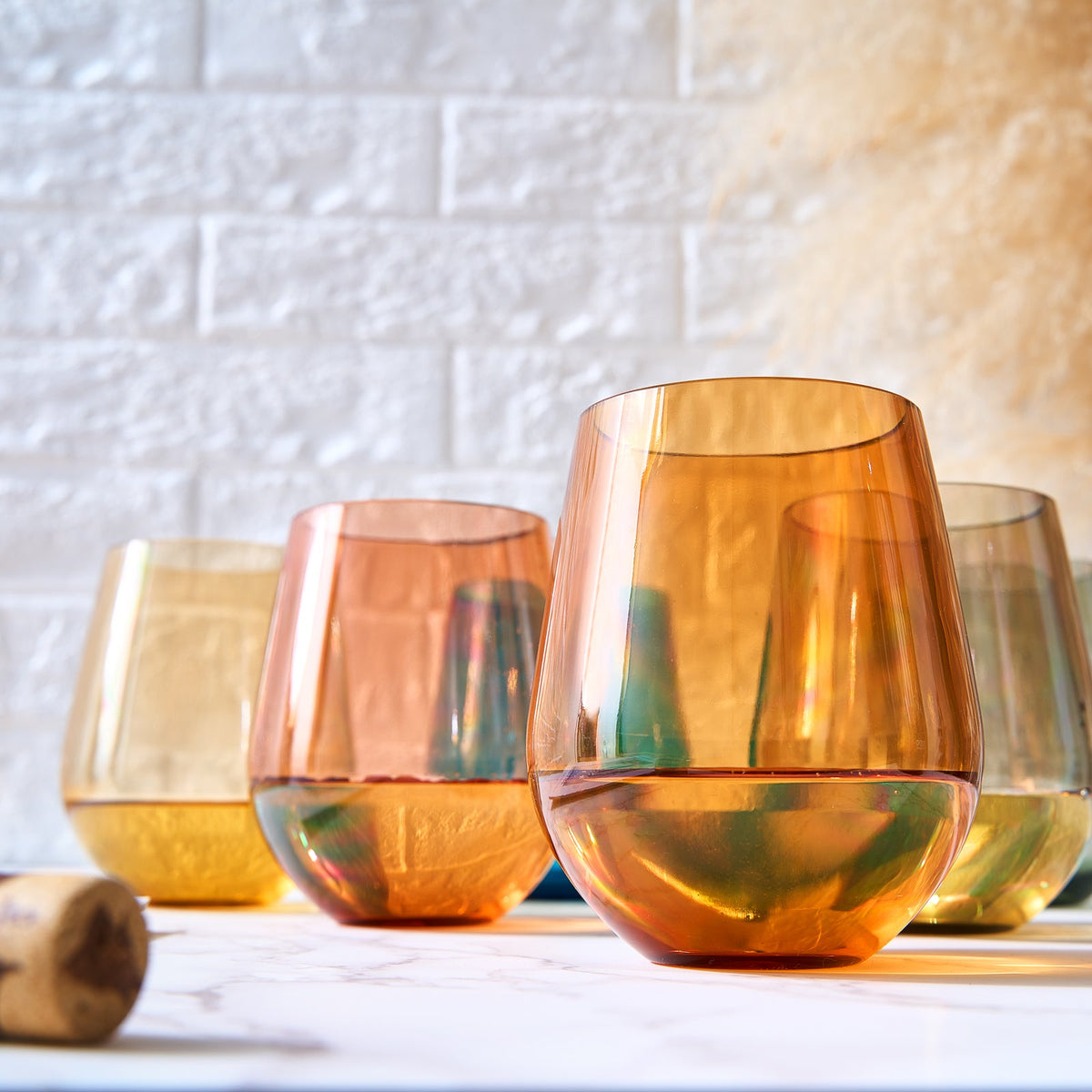 TEEK - Eze Acrylic Stemless Wine Glassware Set HOME DECOR TEEK KS