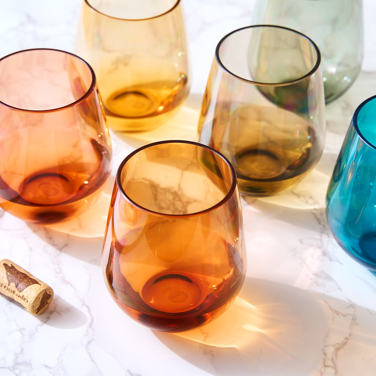 TEEK - Eze Acrylic Stemless Wine Glassware Set HOME DECOR TEEK KS