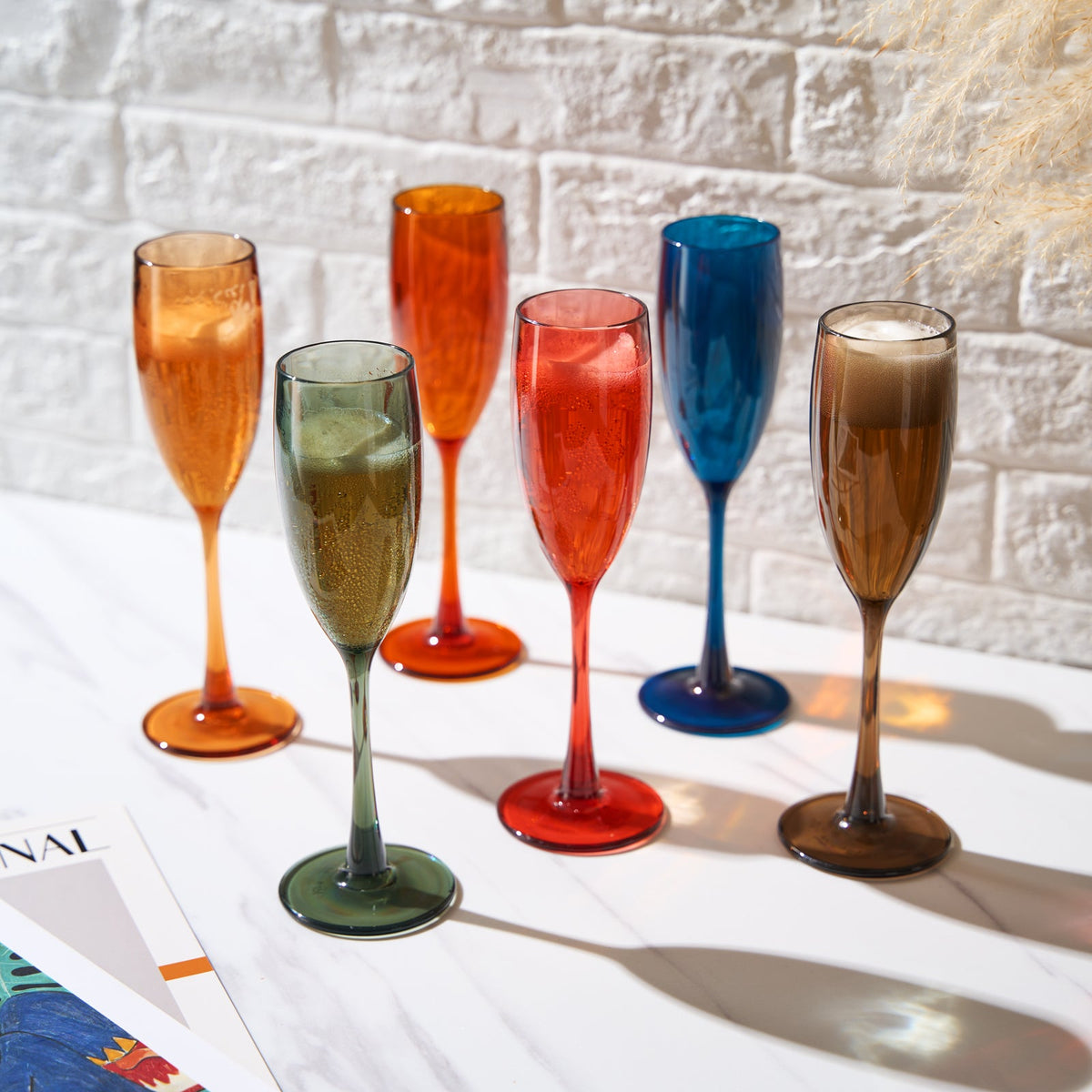 TEEK - Eze Acrylic Champagne Flute Glassware Set HOME DECOR TEEK KS