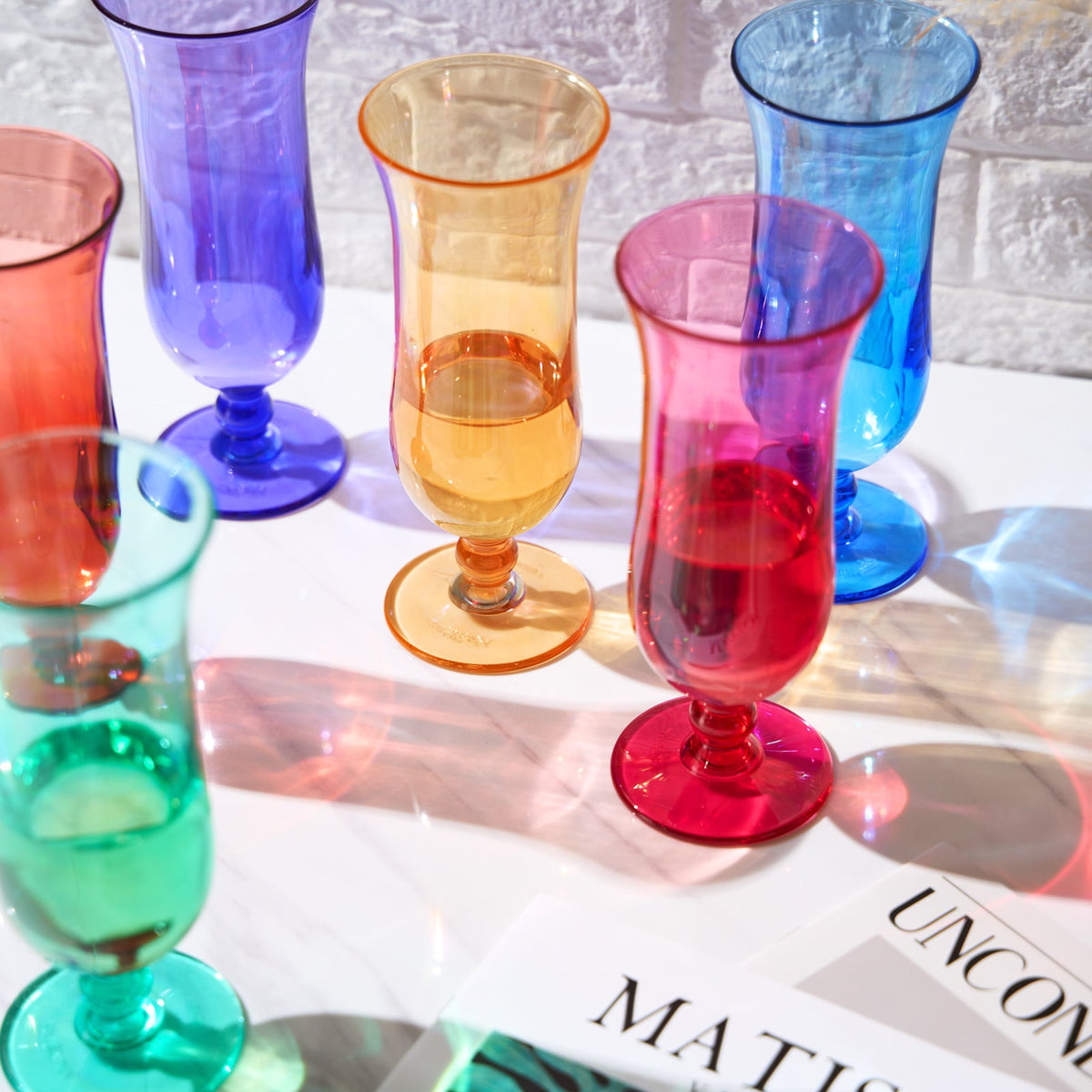 TEEK - Madrid Acrylic Hurricane Cocktail Glassware Set HOME DECOR TEEK KS