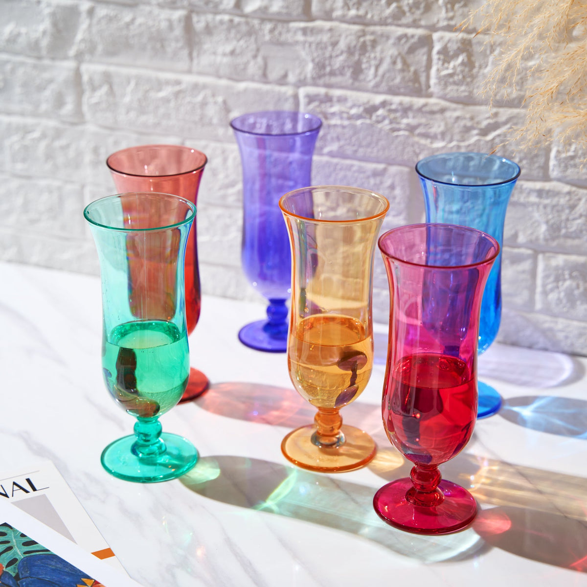 TEEK - Madrid Acrylic Hurricane Cocktail Glassware Set HOME DECOR TEEK KS