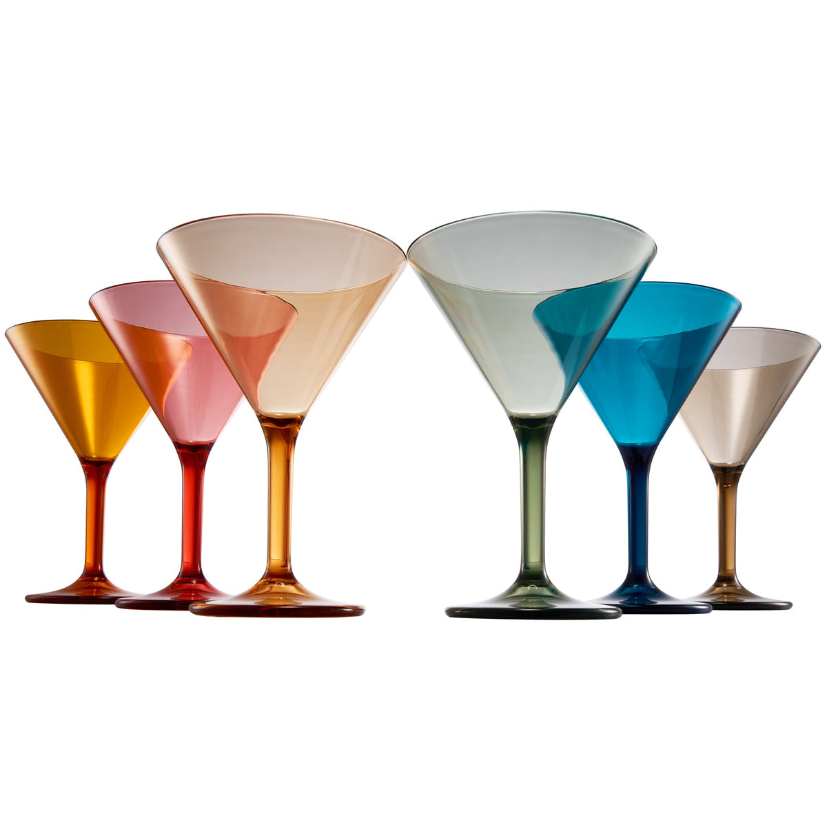 TEEK - Eze Acrylic Martini Cocktail Glassware Set HOME DECOR TEEK KS