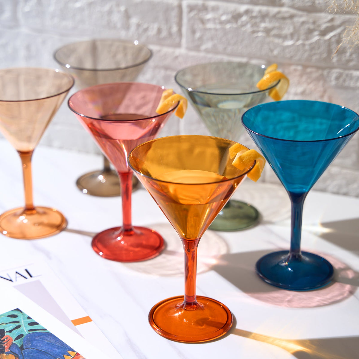 TEEK - Eze Acrylic Martini Cocktail Glassware Set HOME DECOR TEEK KS