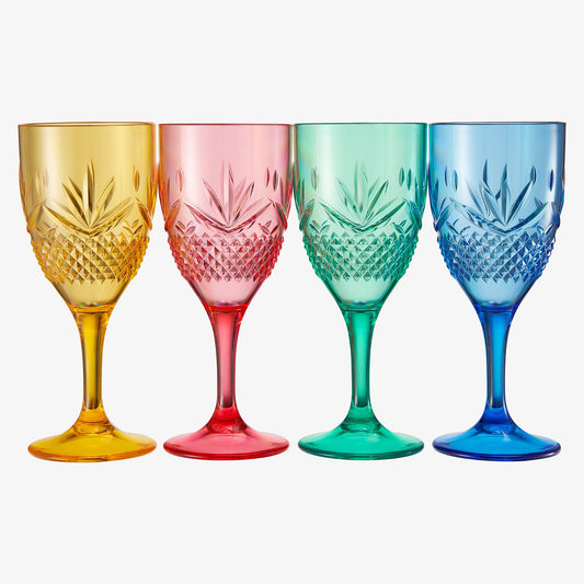 TEEK - Onix Acrylic Crystal, Stemmed Wine Glassware Set HOME DECOR TEEK KS