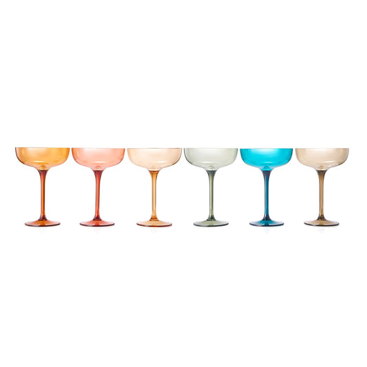 TEEK - Eze Acrylic Champagne Coupe Cocktail Glassware Set HOME DECOR TEEK KS
