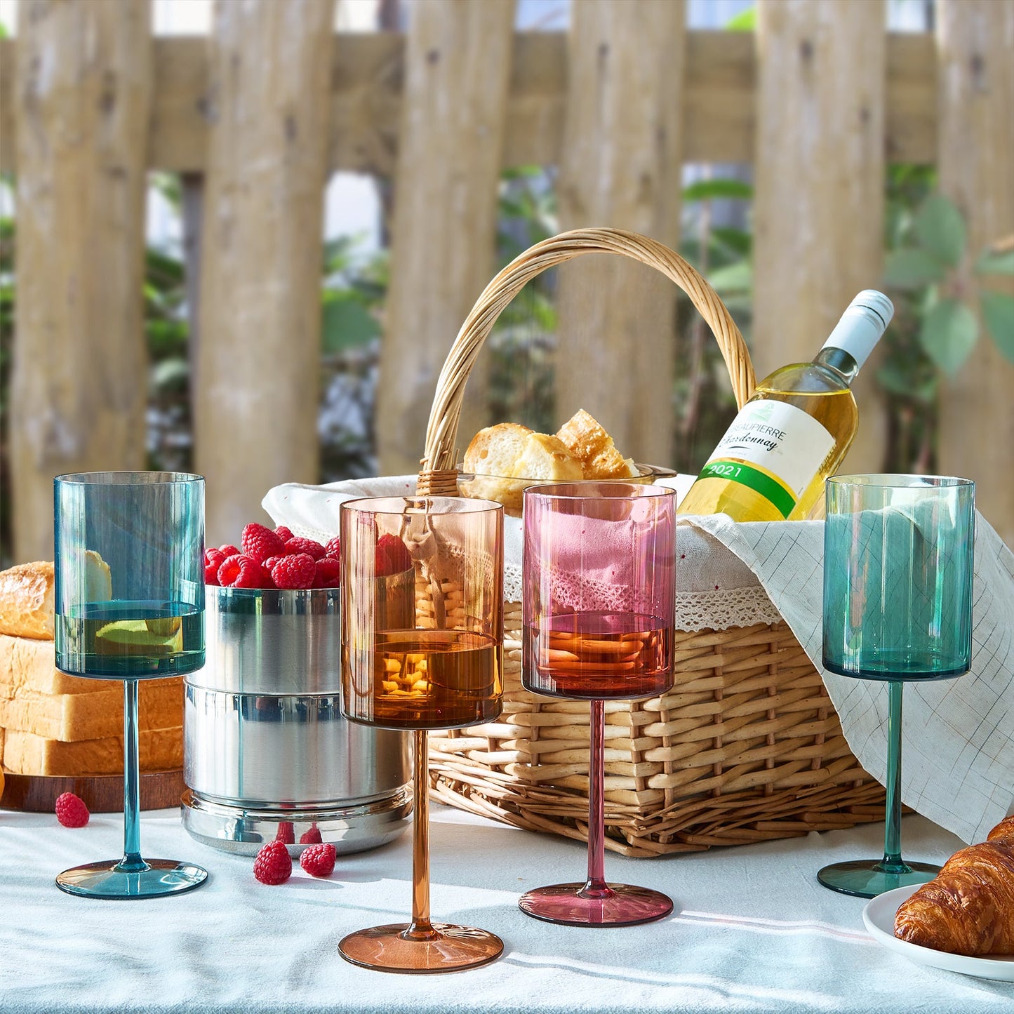 TEEK - Eze Acrylic Stemmed Wine Glassware Set HOME DECOR TEEK KS