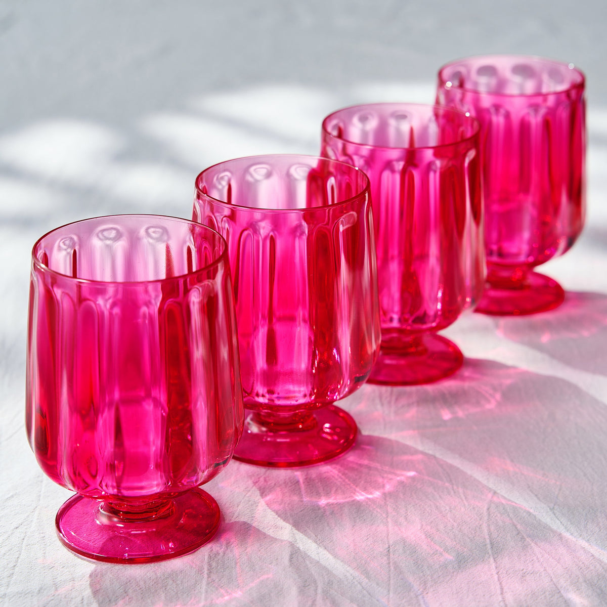 TEEK - Madrid Acrylic Stemmed Wine Goblet Glassware Set HOME DECOR TEEK KS