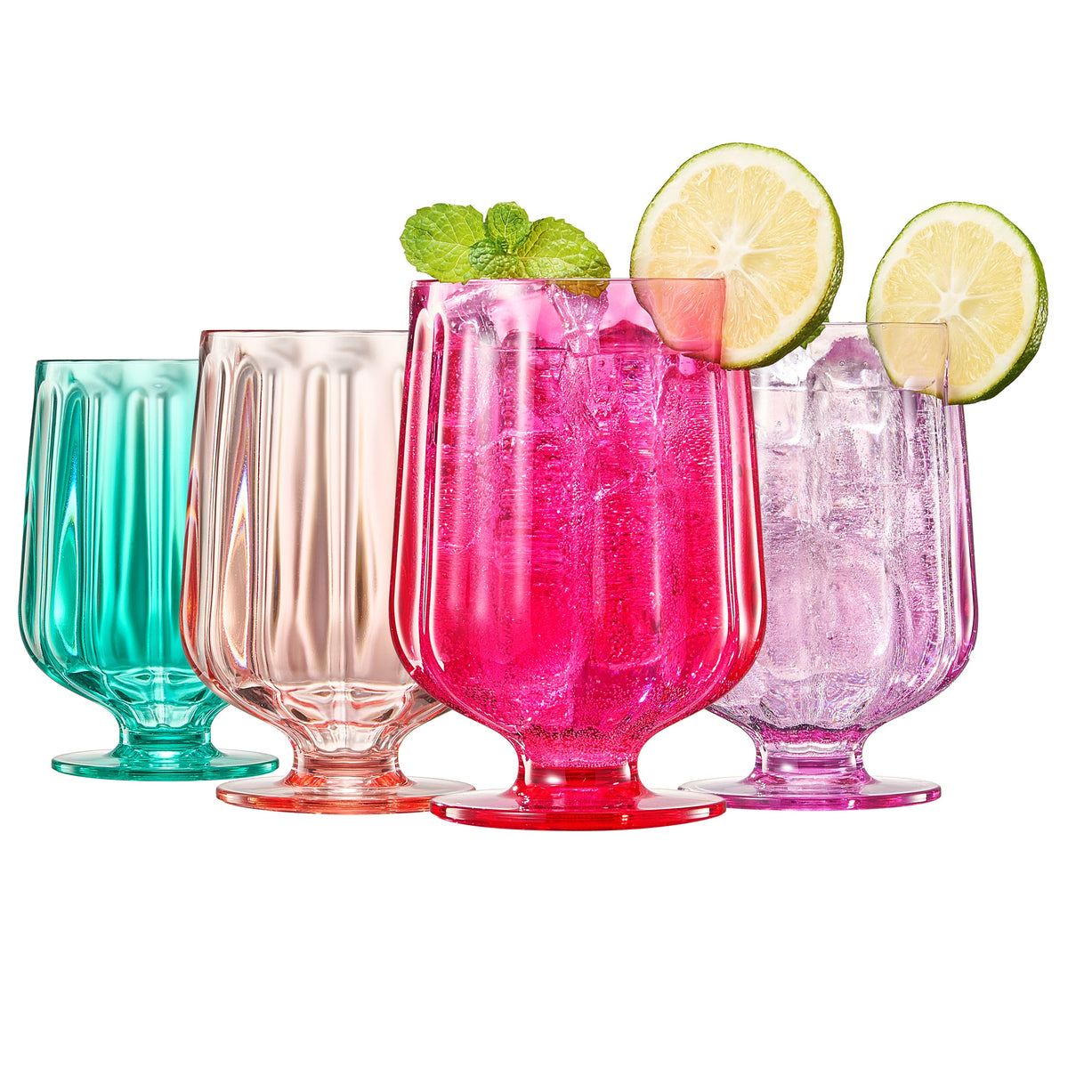 TEEK - Madrid Acrylic Stemmed Wine Goblet Glassware Set HOME DECOR TEEK KS