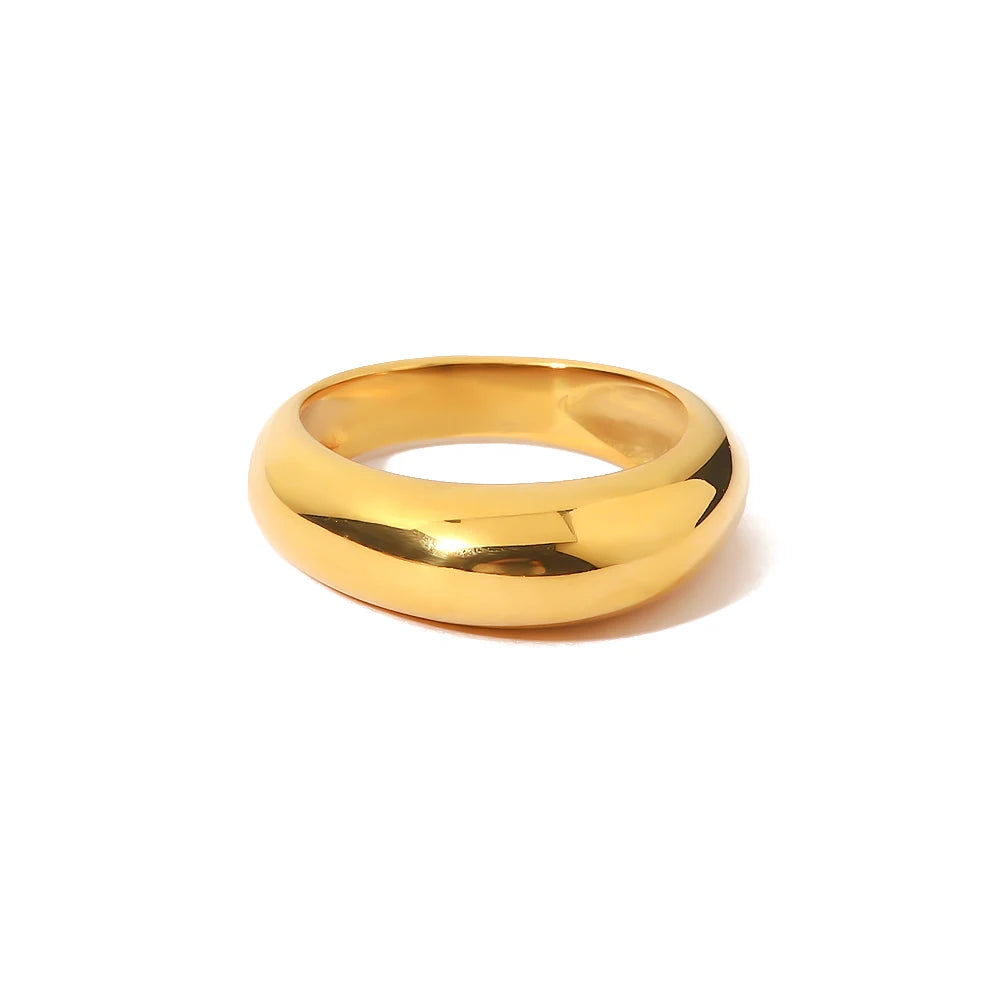 TEEK - 18K Gold PVD Plated 316L Stainless Steel Rings JEWELRY theteekdotcom JDR202329 8 