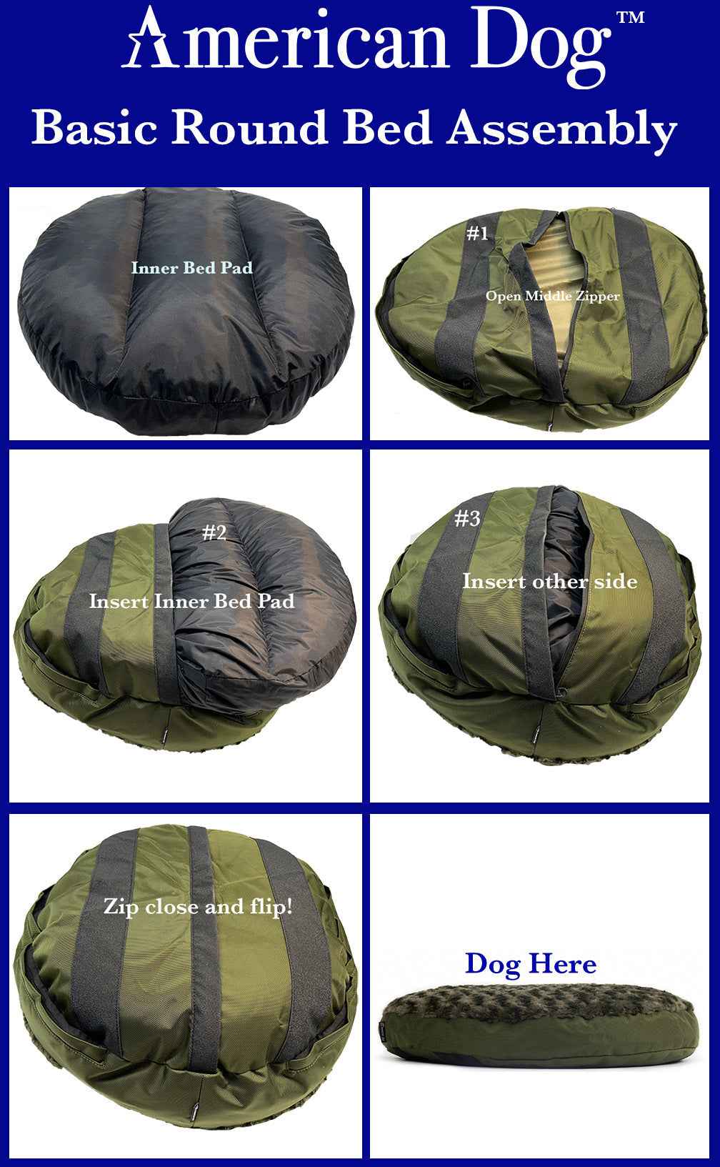 TEEK - Dog Bed - Round Furvana™ PET SUPPLIES TEEK AD