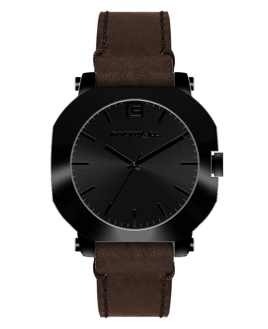TEEK - Apex Phantom Black Watch WATCH TEEK RT Chocolate Leather