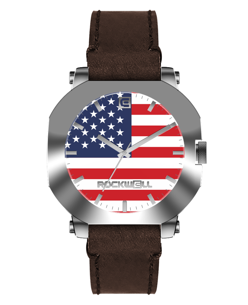 TEEK - Apex Freedom Edition Silver Watch WATCH TEEK RT Chocolate Leather