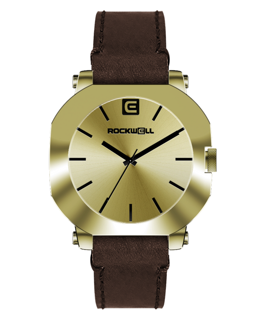 TEEK - Apex Gold/Black Watch WATCH TEEK RT Chocolate Leather