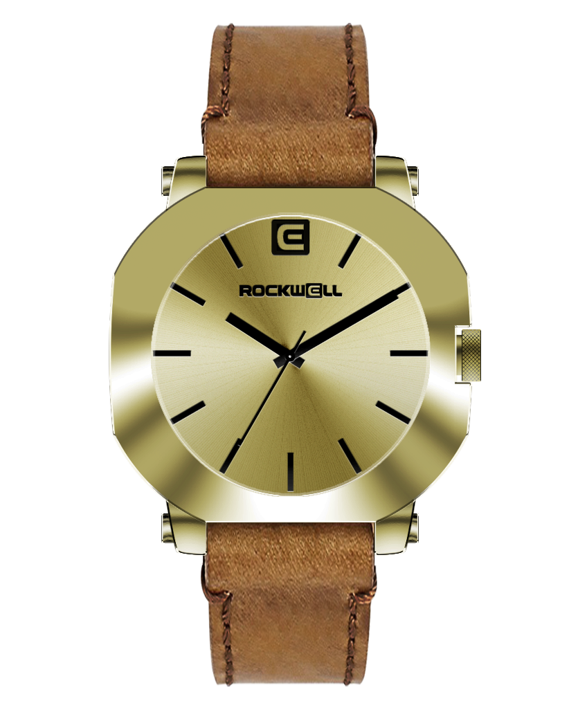 TEEK - Apex Gold/Black Watch WATCH TEEK RT Tan Leather