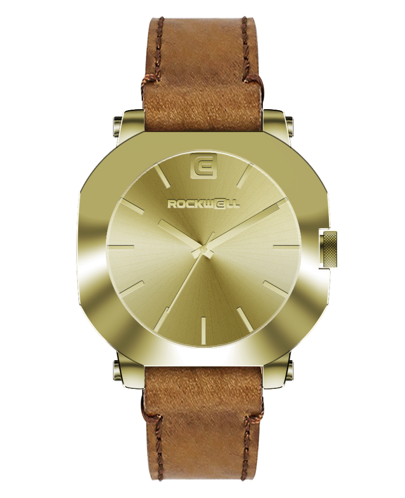 TEEK - Apex Gold Watch WATCH TEEK RT Tan Leather