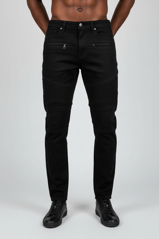 Jeans | M1786 Prado Biker Jeans Set of 3 JEANS Makobi Jeans USA
