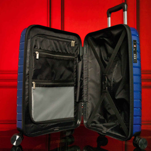 TEEK - 20-inch Blue Carry-On Hardcase Roller Luggage BAG TEEK SP