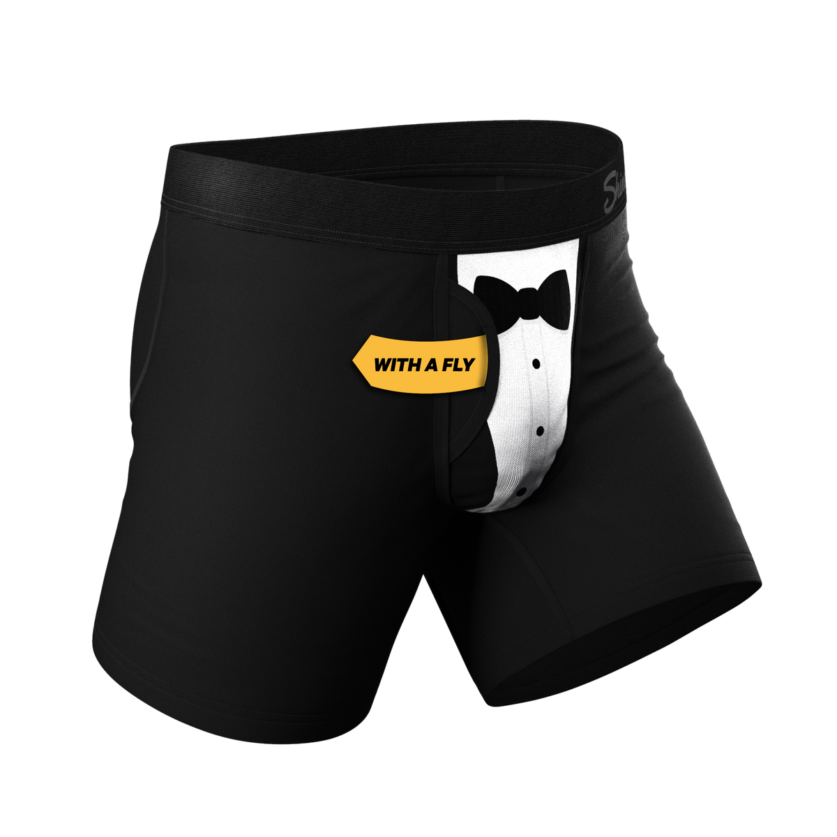TEEK - The 009 | Black Tuxedo Ball Hammock® Pouch Underwear With Fly UNDERWEAR TEEK SH