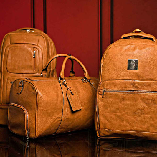 TEEK -Brown Tumbled Leather 3 Bag Set BAG TEEK SP