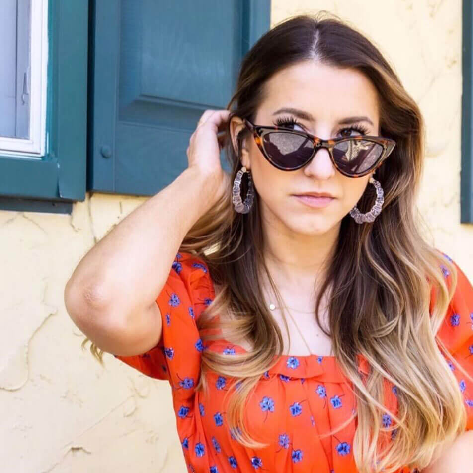 TEEK - Clear Lucite Bamboo Hoop Earrings JEWELRY TEEK GNH