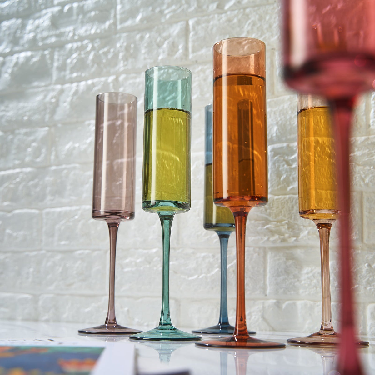 TEEK - Tonal Champagne Flute Glassware Set HOME DECOR TEEK KS