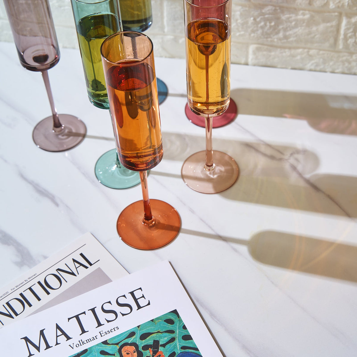 TEEK - Tonal Champagne Flute Glassware Set HOME DECOR TEEK KS