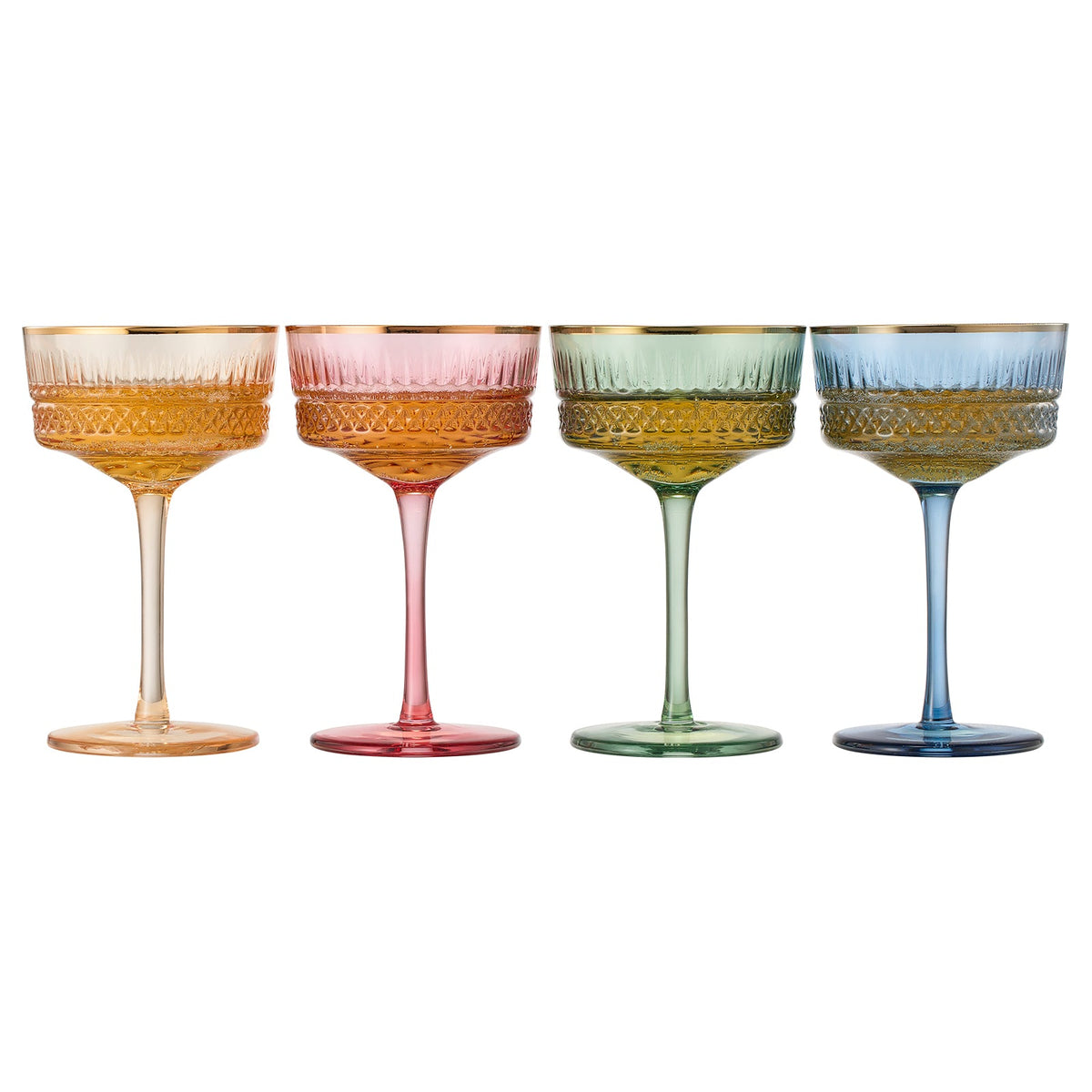 TEEK - Duomo Champagne Coupe Cocktail Glassware Set HOME DECOR TEEK KS