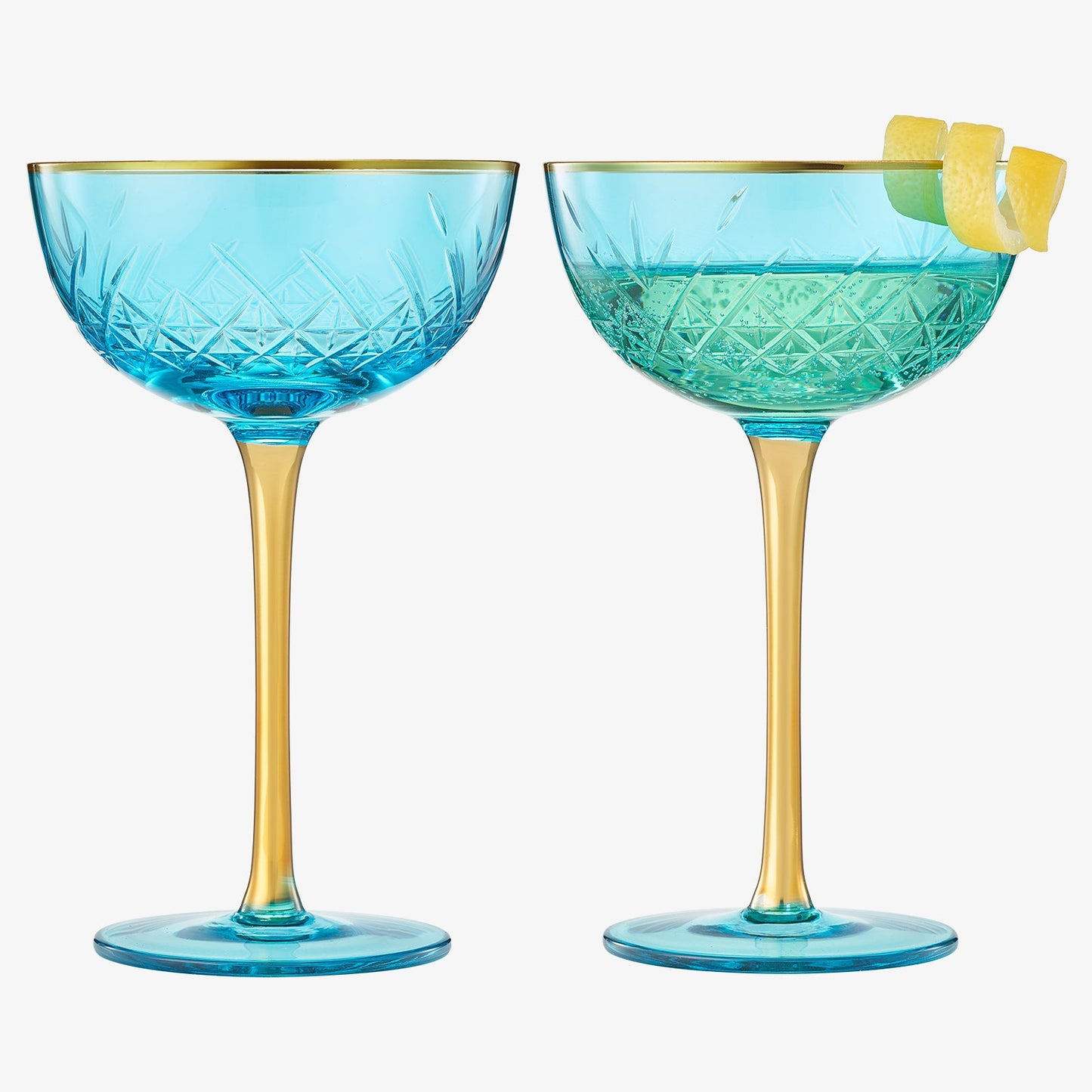 TEEK - Bellissimo Crystal Champagne Coupe Cocktail Glassware Set HOME DECOR TEEK KS