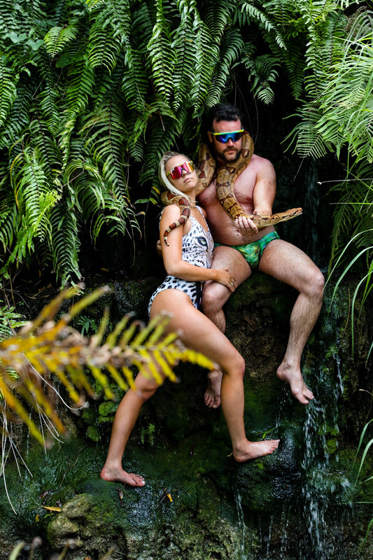 TEEK - Corwin's Constrictor Snake Print Swim Brief UNDERWEAR TEEK SH