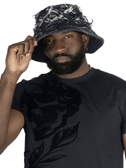 TEEK - Hat | M016 Rinaldi Denim Bucket Hat - Black HAT TEEK MJ