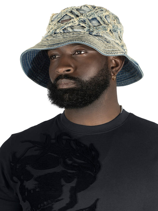 TEEK - Hat | M016 Rinaldi Denim Bucket Hat - Dirt HAT TEEK MJ
