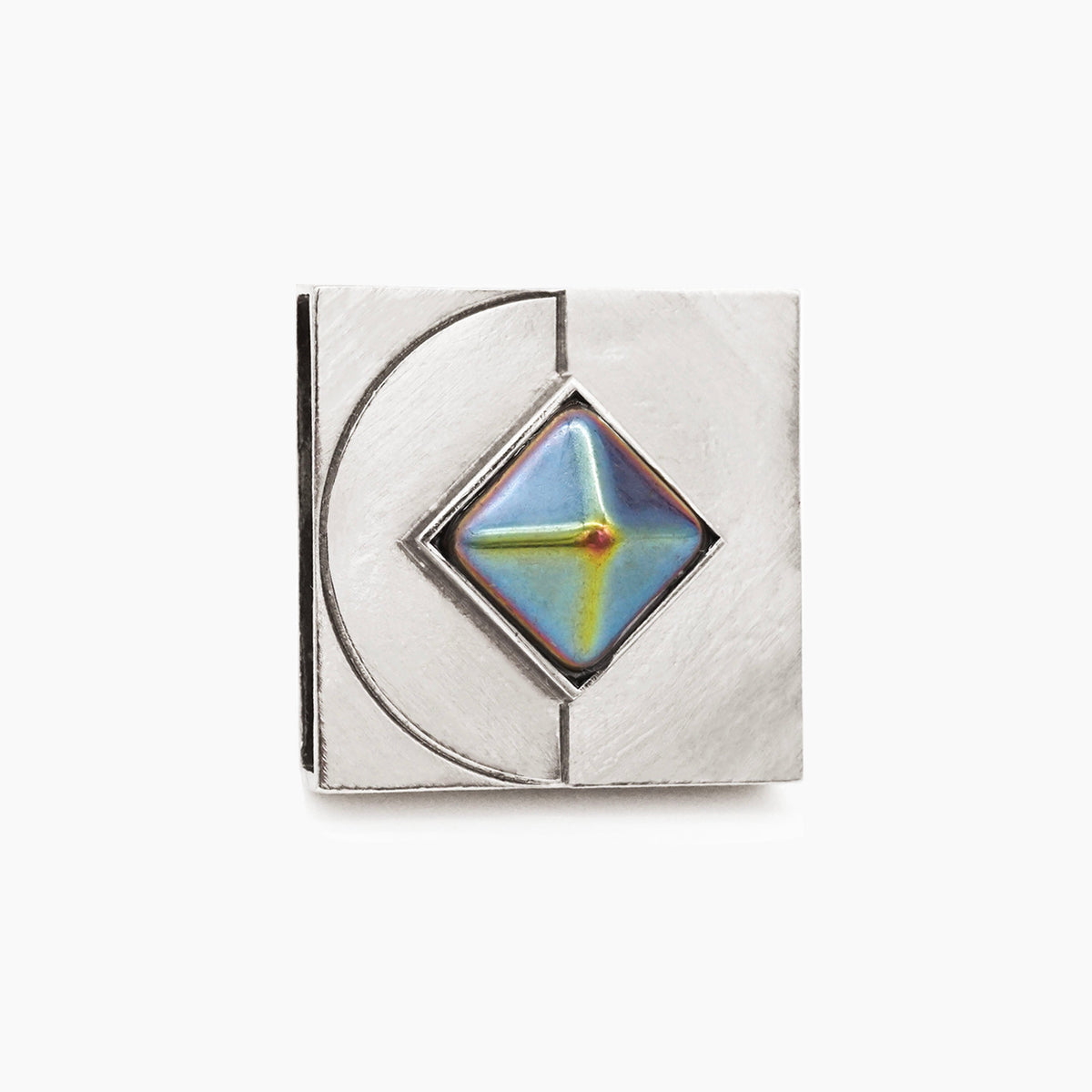 TEEK - Iridescent Rainbow Diamond Charm – Gold or Silver PET SUPPLIES TEEK DIP S SILVER COLOR
