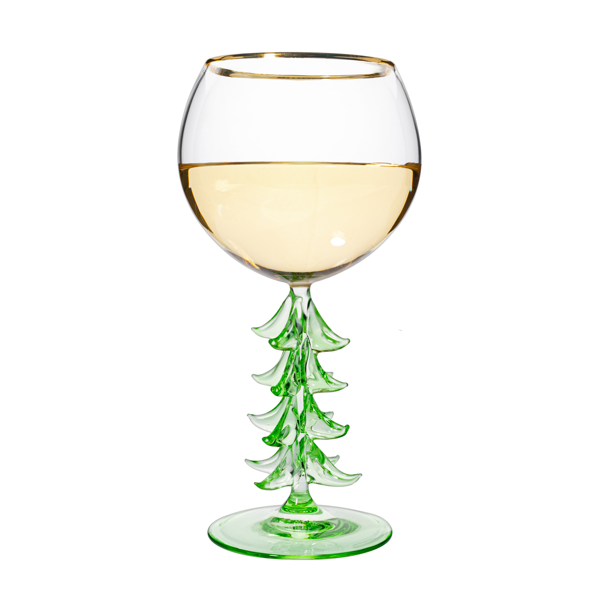 TEEK - Natale Stemmed Wine Glassware Single HOME DECOR TEEK KS Green