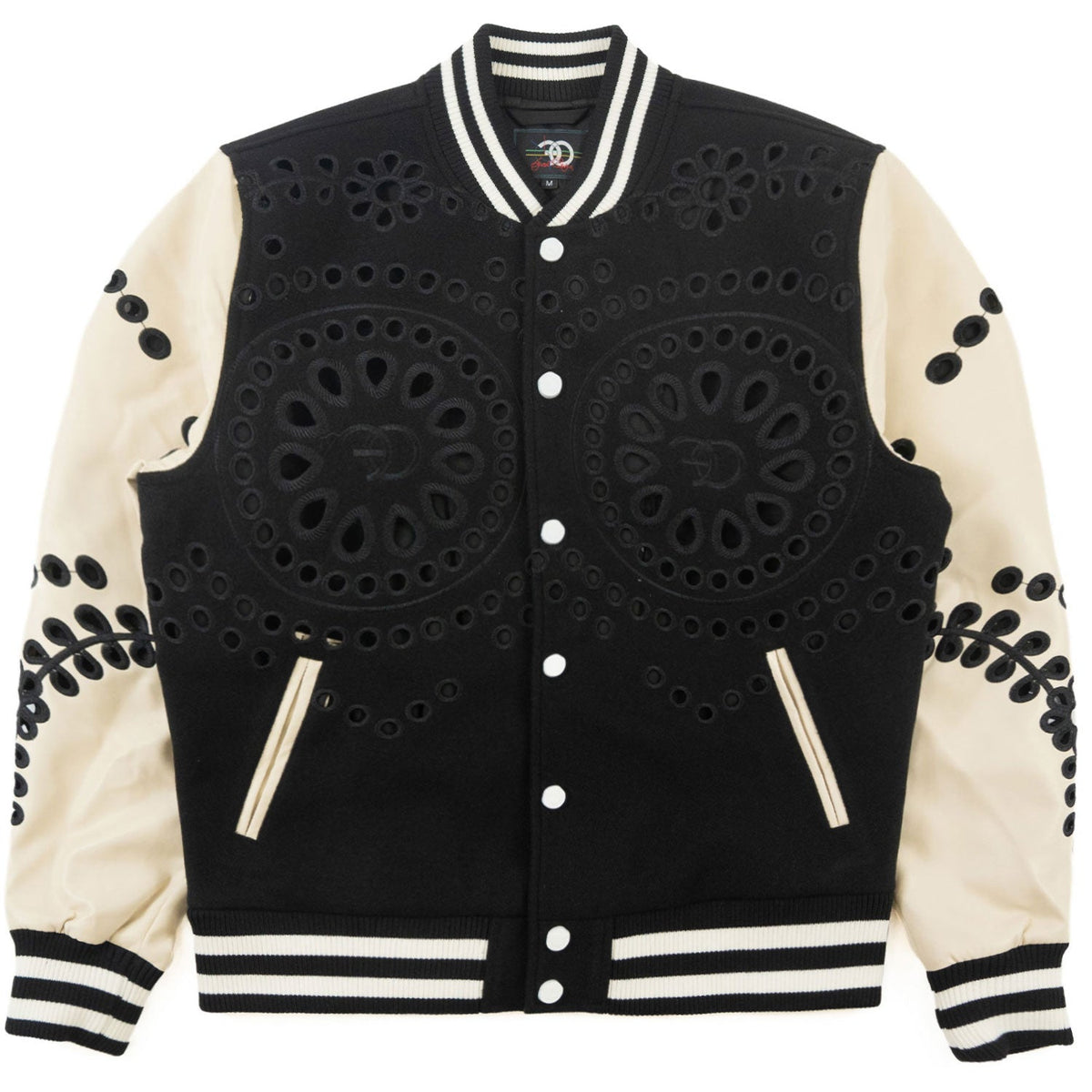 TEEK - F1060 Cashay Wool Varsity Jacket - Black JACKET TEEK MJ S BLACK