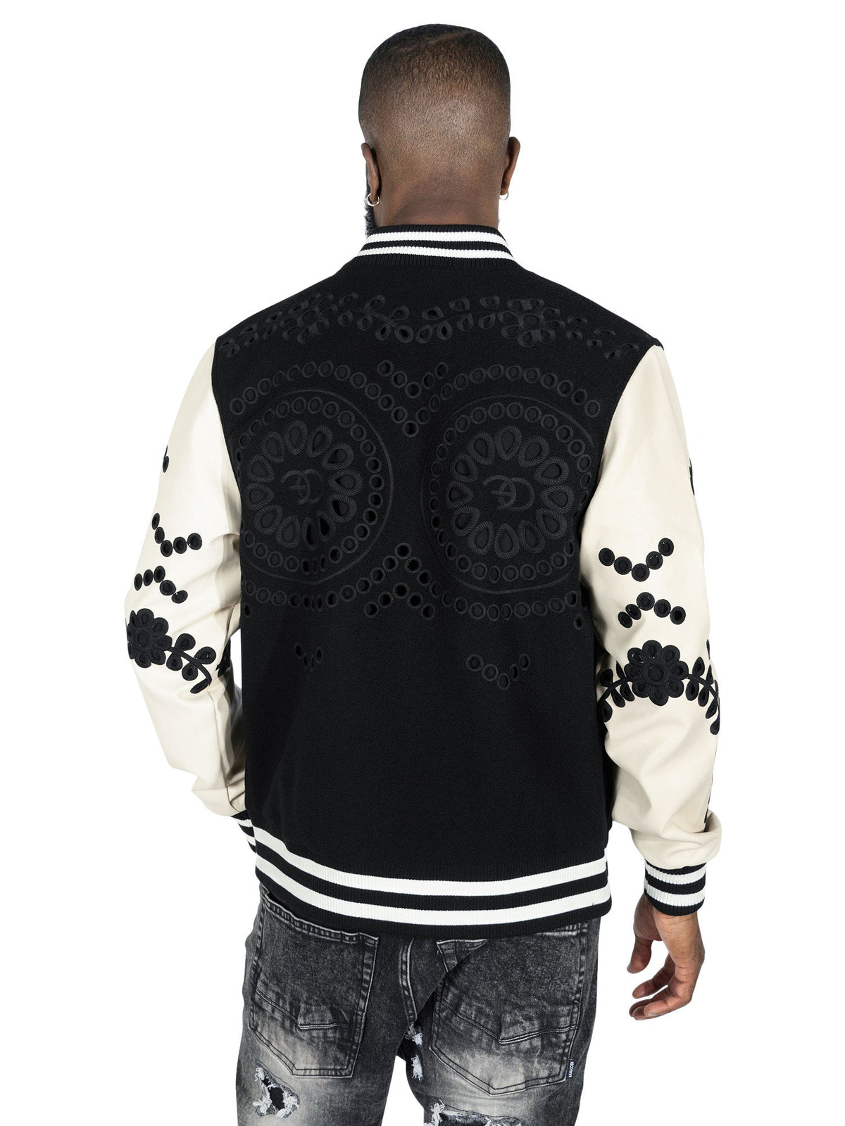 TEEK - F1060 Cashay Wool Varsity Jacket - Black JACKET TEEK MJ