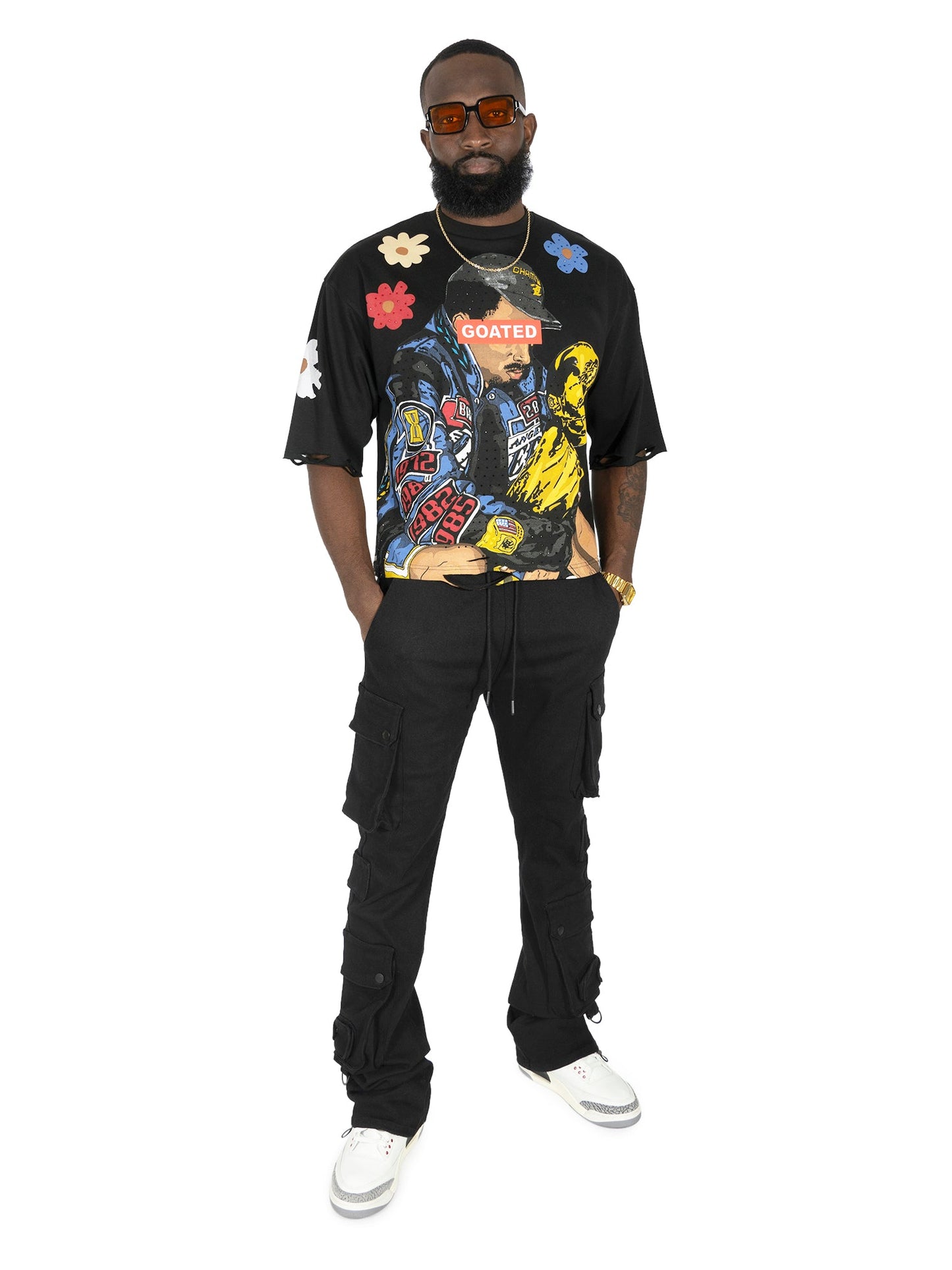 TEEK - GOAT Crop Tee - Black TOPS TEEK MJ