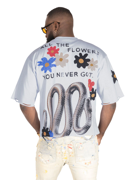 TEEK - GOAT Crop Tee - White TOPS TEEK MJ