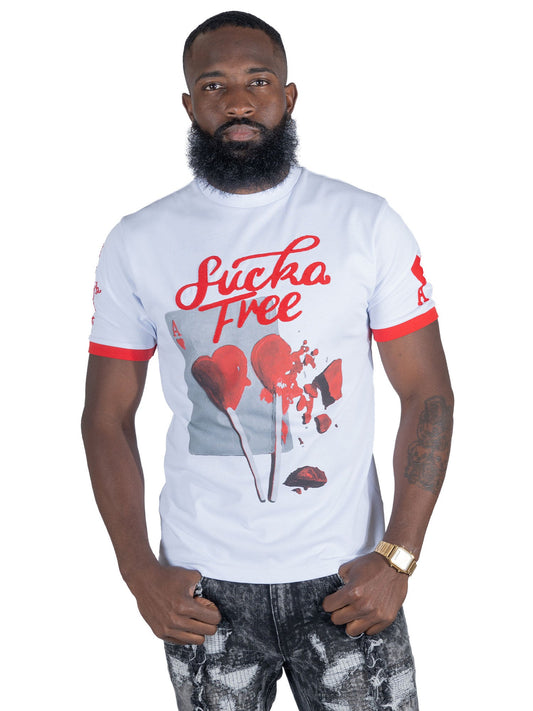 TEEK - Sucker Free Love Tee - white TOPS TEEK MJ