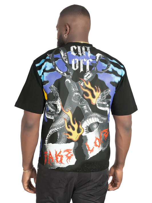 Tee | F169 Fake Love - Black T-shirt Makobi Jeans USA